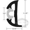 TACO Rigid Rub Rail with Flexible Insert