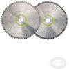 Universal and Fine Tooth Saw Blade Set For Festool KS 120 Kapex miter saw