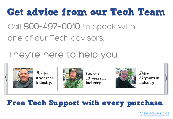 Get Advice from our Tech Team