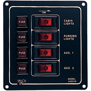 Sea-Dog Aluminum Vertical Rocker Switch Panels