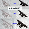 Schaefer Forged Aluminum Four Hole Deck Cleats