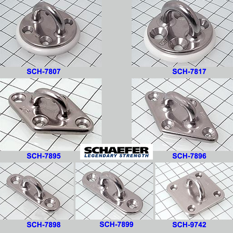 Schaefer 316 SS Investment Cast Pad Eyes