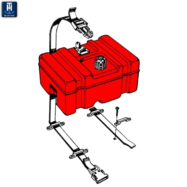 TH Marine Fuel Tank Hold Down Kit