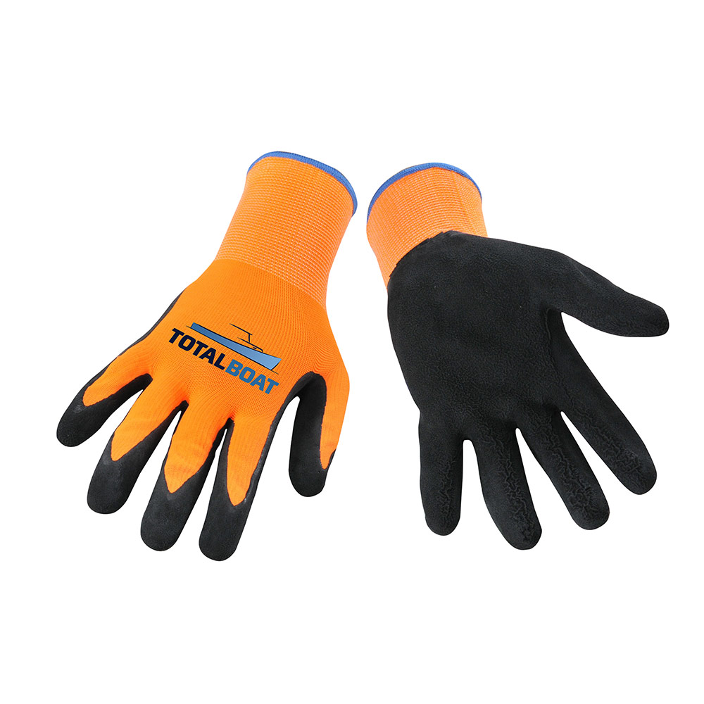 High Visibility Orange Work Gloves