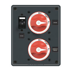 DC Parallel Circuit Battery Switch Panel from Blue Sea Systems