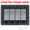 Blue Sea Systems DC 4 Position Contura Waterproof Fuse Panel