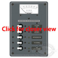 Blue Sea Systems AC Main 3 Position Circuit Breaker Panel