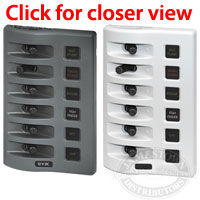 Blue Sea Systems WeatherDeck 6 Position DC Fuse Panel