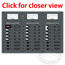 Blue Sea Systems AC Main - 6 Position and DC Main - 15 Position Circuit Breaker Panel