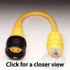 Marinco 30A Locking to 20A Locking Pigtail Adapter