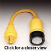 Marinco 50A Locking to 30A Locking Pigtail Adapter for shore power
