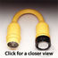 Marinco 50A Locking to 50A (125/250V) Locking Pigtail Adapter for shore power connections