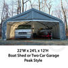 ShelterKing Two Car Garage 22 ft W x 24 ft L x 12 ft H