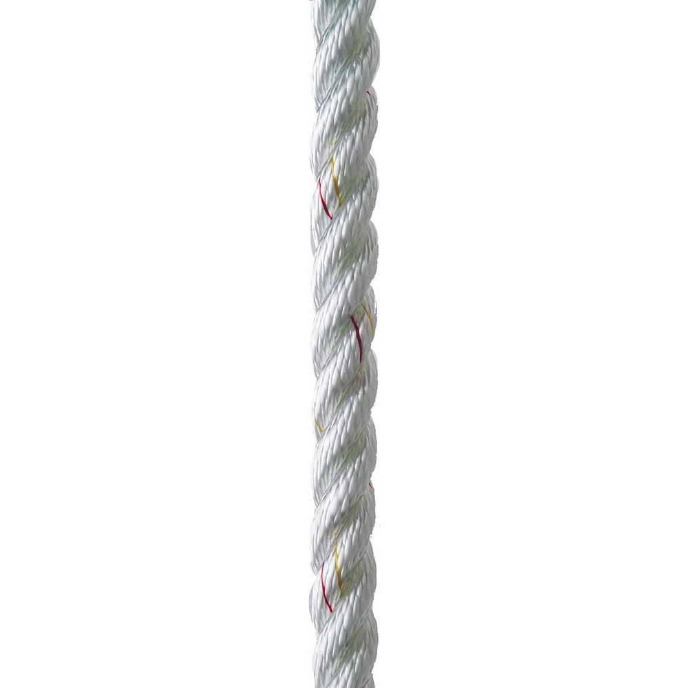 5//16 Inch x 600 Ft Premium Three Strand Twisted Nylon Rope Spool for Boats