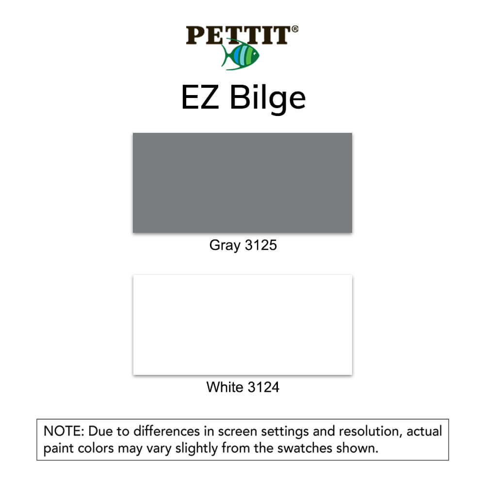 Pettit EZ Bilge Paint Color Chart