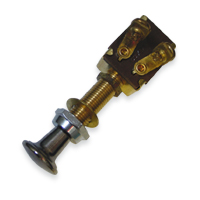 Brass Push Pull Switch Off-On - SPST