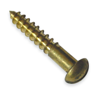 #6 Brass Wood Screws Round Head Slotted