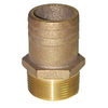 Groco Pipe-to-Hose Straight - Full Flow - Bronze, NPT