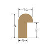 Teak Edge Molding