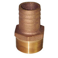 Groco Pipe-to-Hose Straight - Standard Flow - Bronze, NPT