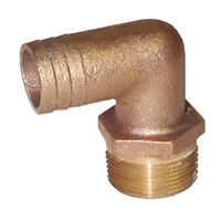 Groco Pipe-to-Hose 90 Degree - Standard Flow - Bronze, NPT