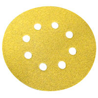 Norton - Gold 290 Discs - Hook and Loop - 5 Inch x 8 Hole