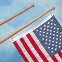 AFI Solid Teak Flag Pole