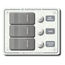 3 Position Waterproof Distribution Panel, circuit breaker