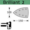 Festool StickFix Brilliant 2 Sheets for Delta DS 400 EQ Sander