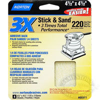 Norton 3X 4-1/2 in x 4-1/2 in PSA Sheets