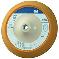 3M 05568 Stikit 8 Inch No-Hole Soft Backup Pad