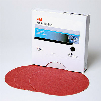 3M Hookit Red Abrasive Discs 6 Inch
