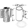 Dock Hardware Galvanized Outside Pipe Holder
