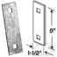 Dock Hardware Galvanized Washer Plate