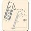 Galvanized dock ladder steps