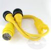 Marinco Y Adapter, 2-30A Locking to 50A (125/250V) Locking