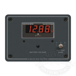 Blue Sea Systems 3 Bank DC Digital Voltmeter Panel