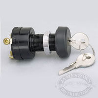 Off-Run-Start Marine Ignition Switch