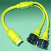 Marinco Y Adapter 2-30A Locking to 50A Locking
