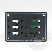 Blue Sea Systems DC - 3 Position Toggle Circuit Breaker Panel