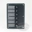 Blue Seas DC Waterproof Fuse Panel, vertical fuse panel, H20 12VDC 6 position gray 