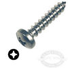 #10 Chrome S/S Pan Head Phillips Self Tapping Screws
