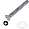 1/4-20 Chrome Stainless Steel Oval Head Phillips Machine Screws