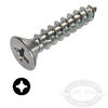 #8 Chrome stainless steel Flat Head Phillips Self Tapping Screws
