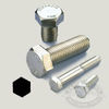 3/8-16 Chrome Stainless Steel Hex Cap Screws