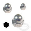 Chrome Stainless Steel Acorn Nuts