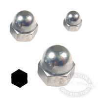 Chrome Stainless Steel Acorn Nuts