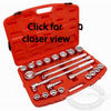 Crescent 21 Piece 3/4 Ratchet and Socket Set