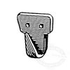 Plastic Two Hole Lash Hooks