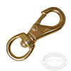 Bronze Round Eye Quick Snap Swivels